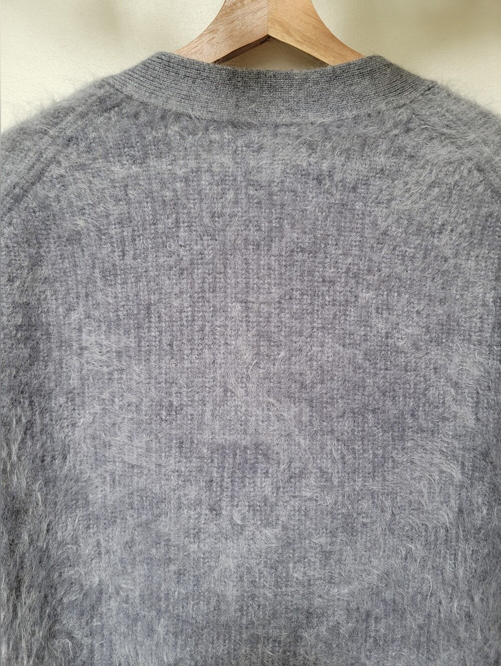 J. Crew 100% Brushed Cashmere Spring Street Oversized V-neck Cardigan, Gray - Picture 10 of 16